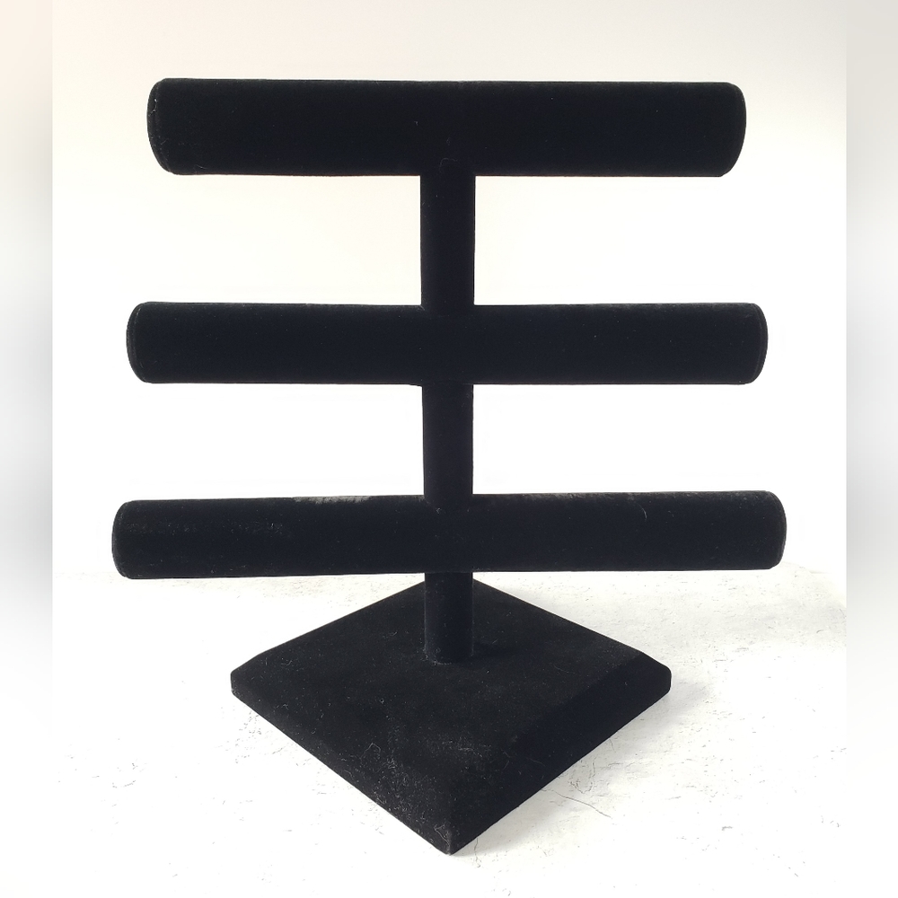 Bracelet Stand, Black Velvet Multi Tier Bracelet Bar Organizer, Bracelet Display